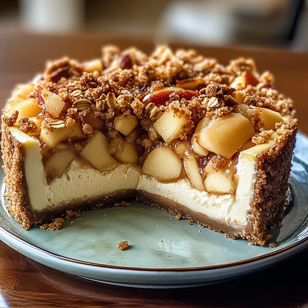 Apple Crisp Cheesecake