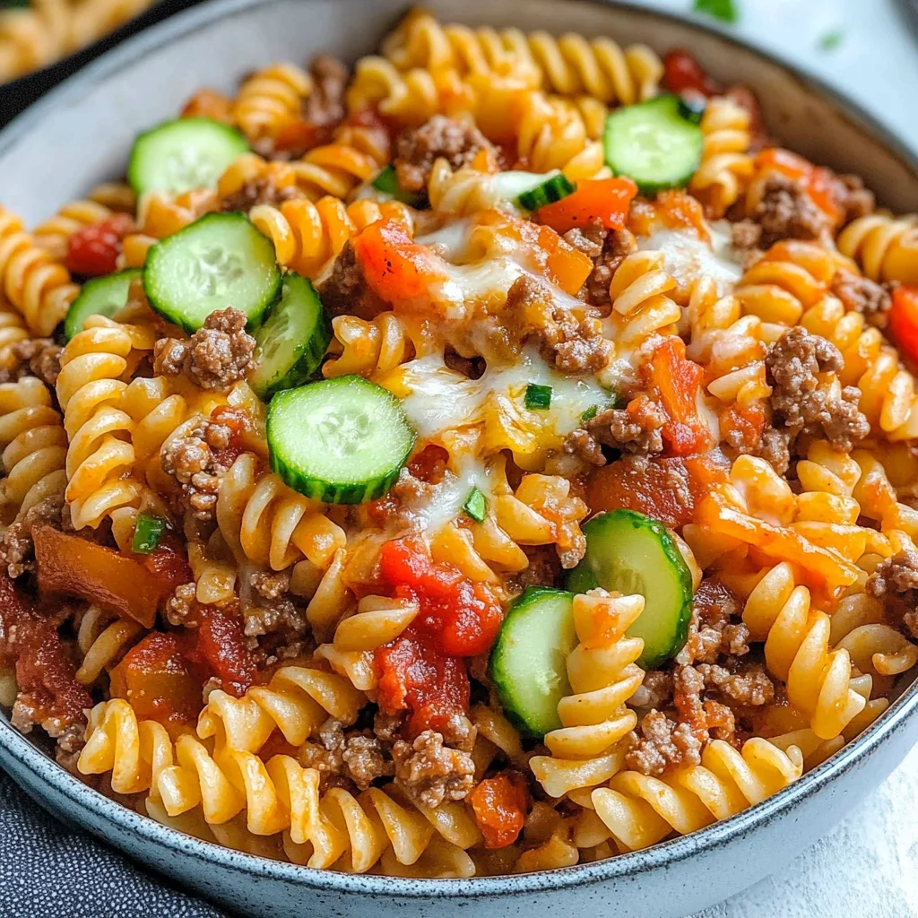 Cheeseburger Pasta