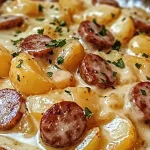 Cheesy Ranch Potatoes and Smoked Sausage