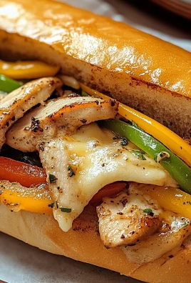 Chicken Cheese Steak Sandwiches
