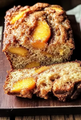 Cinnamon Peach Muffin Bread