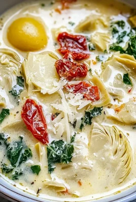 Creamy Lemony Tuscan Artichoke Soup