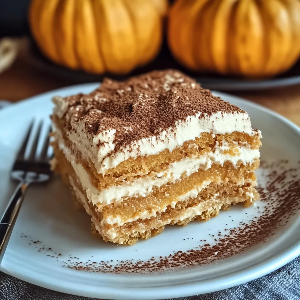 Creamy Pumpkin Tiramisu