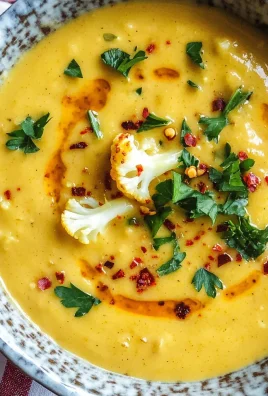 Creamy Turmeric Roasted Cauliflower Soup