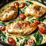 Creamy Tuscan Chicken with Spinach and Cherry Tomatoes Recipe