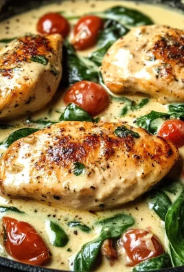 Creamy Tuscan Chicken with Spinach and Cherry Tomatoes Recipe
