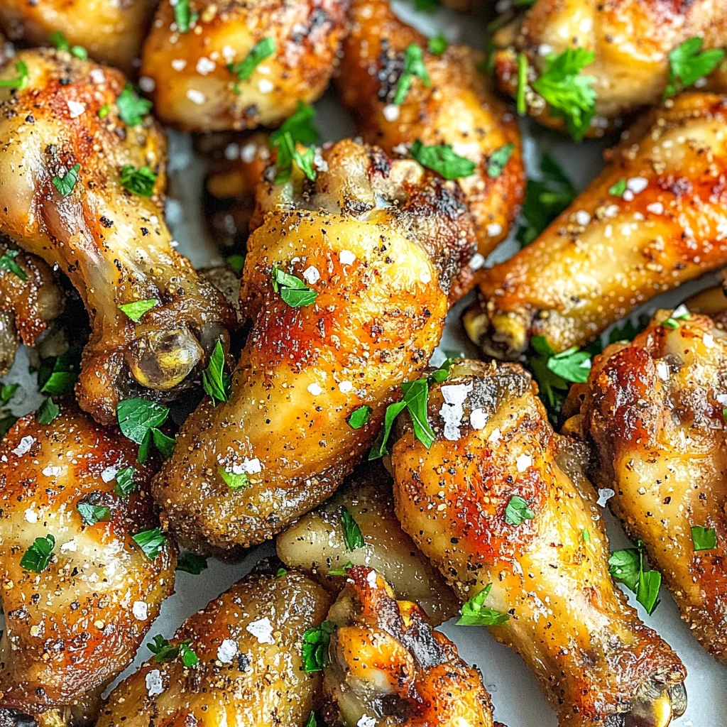 Crispy Baked Salt and Pepper Chicken Wings