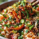 Crispy Gochujang Rice Salad