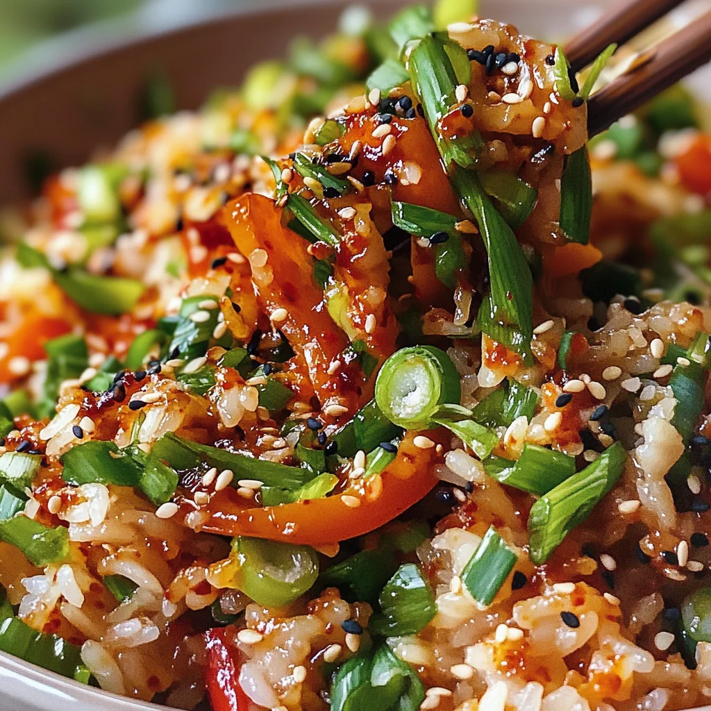 Crispy Gochujang Rice Salad