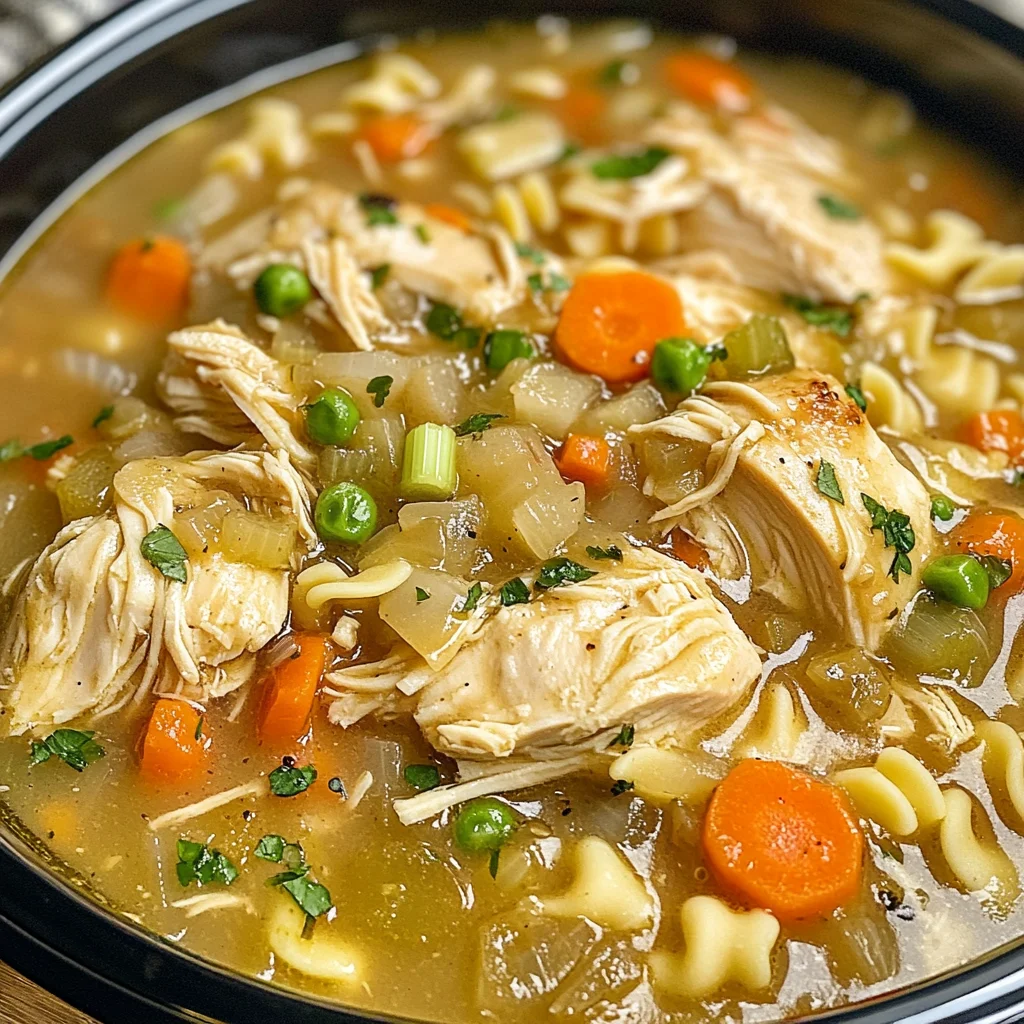 Crockpot Chicken Noodle Soup