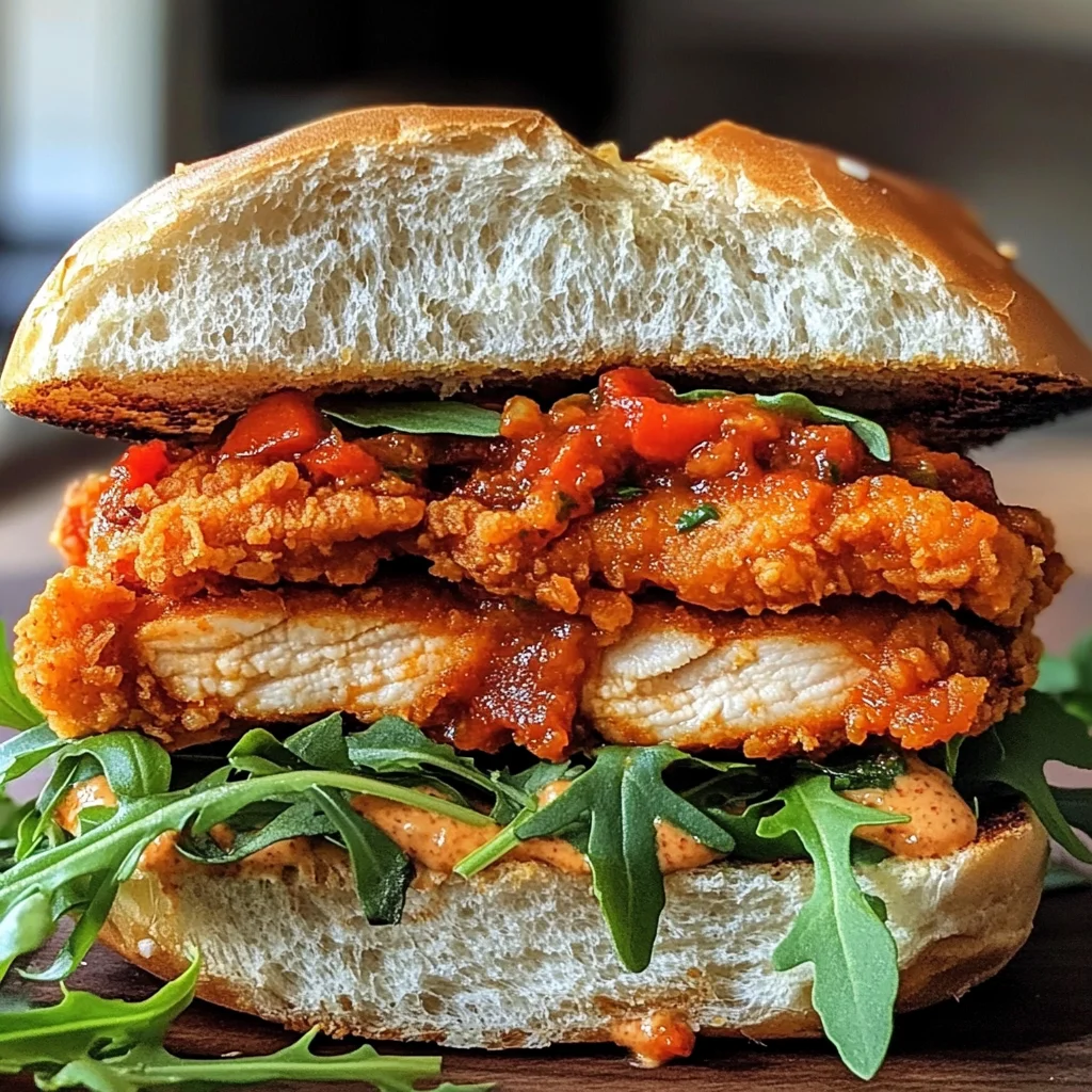 Crunchy Chicken Romesco Sandwich