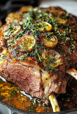 Delicious Slow Roasted Lamb Shoulder with Garlic and Herbs Recipe