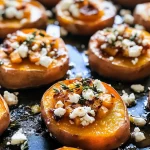 Delicious Sweet Potato Rounds with Honey & Feta Crumble Recipe