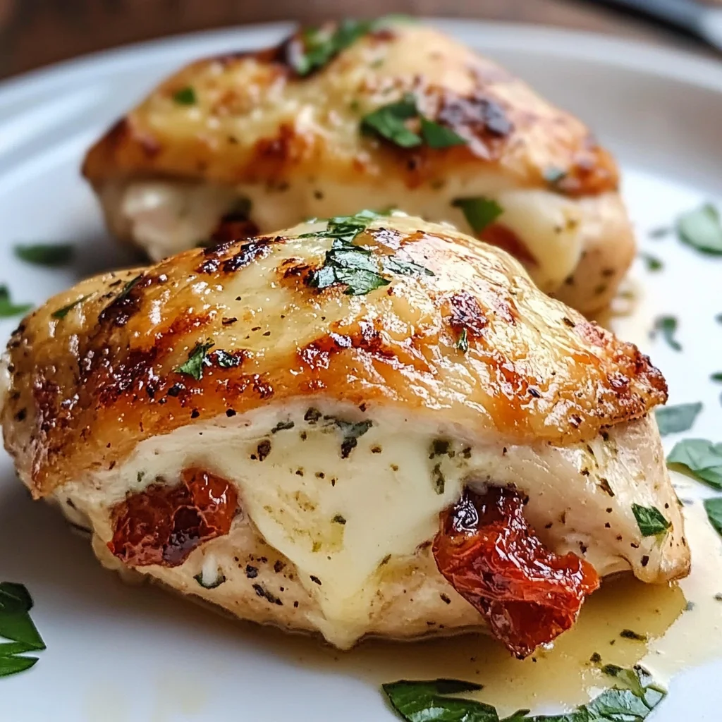Dubliner Cheese and Tomato Stuffed Chicken Breasts