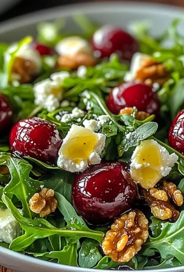 Fresh Cherry Salad with Arugula