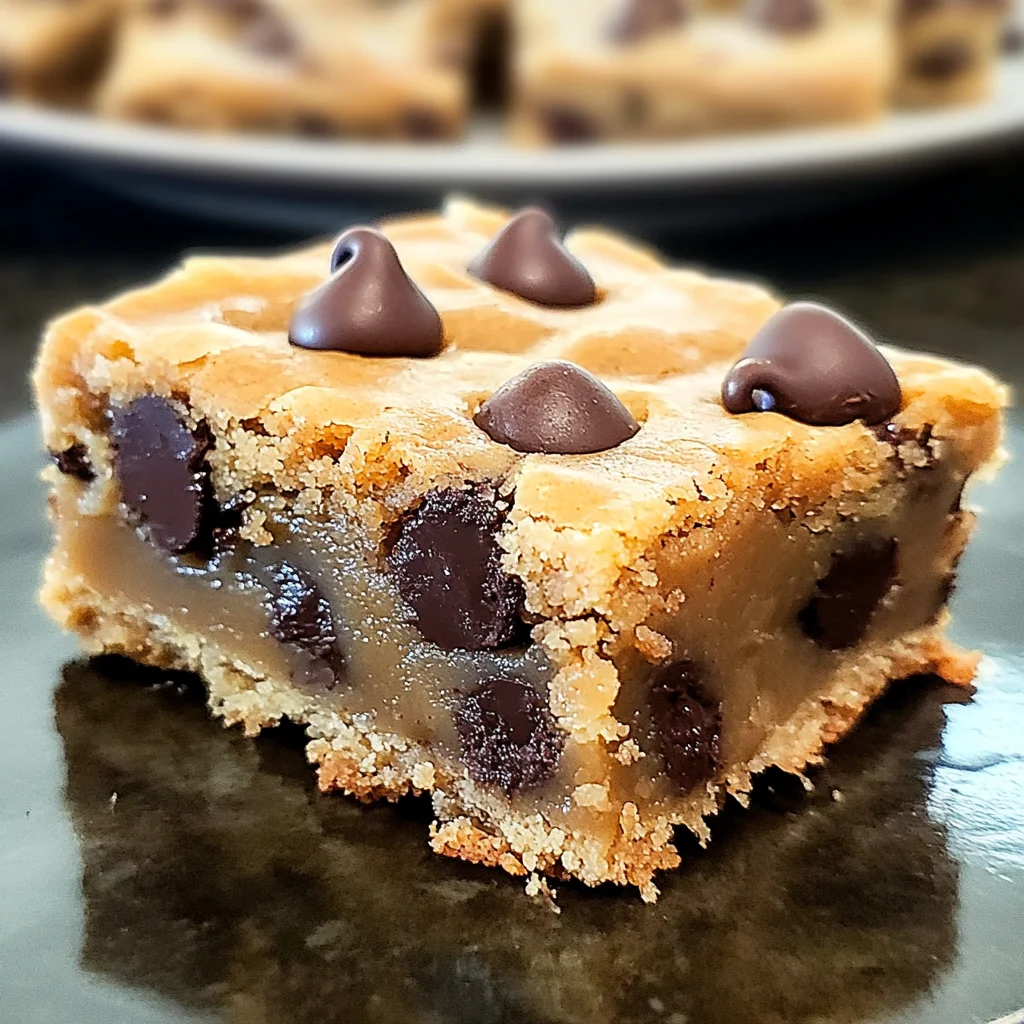 Gooey Peanut Butter Chocolate Chip Cookie Bars