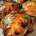 Grilled Honey Buffalo Chicken Thighs