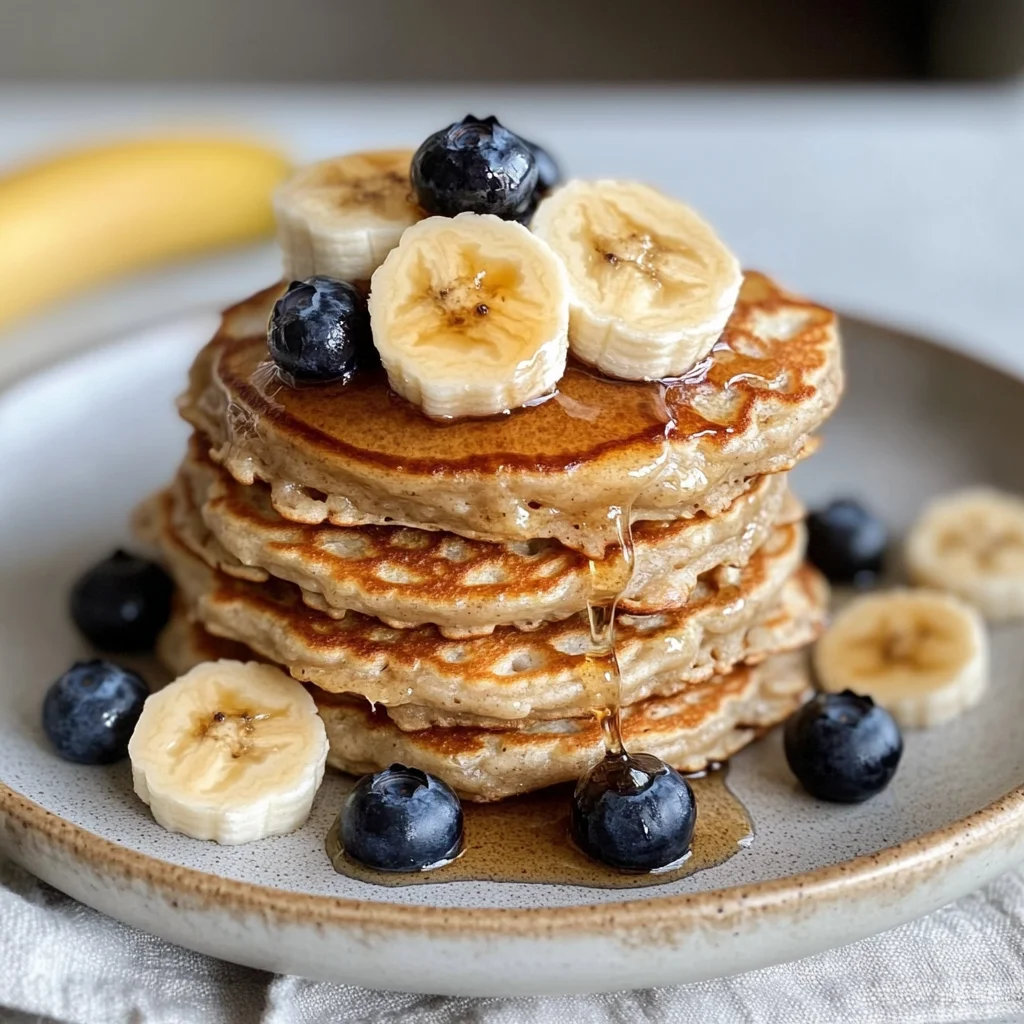 Healthy Banana Oatmeal Pancakes (Quick & Easy!)