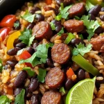 Hearty Black Beans and Rice with Sausage