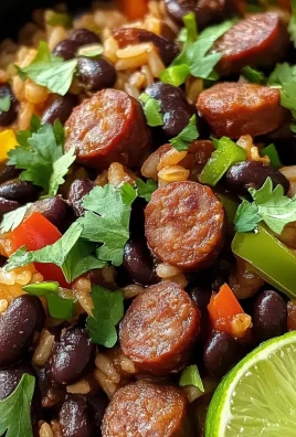Hearty Black Beans and Rice with Sausage