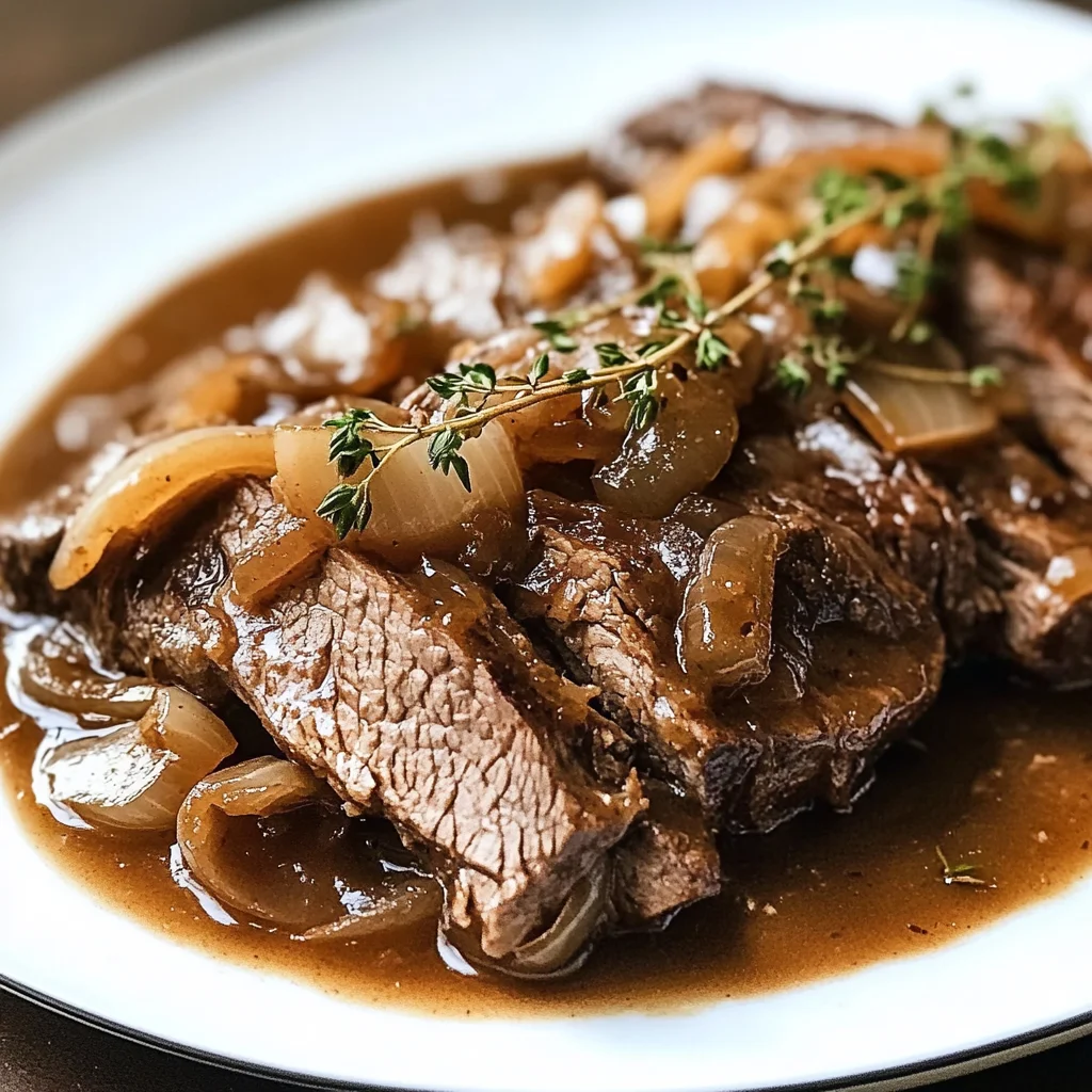 Hearty Instant Pot French Onion Pot Roast Recipe
