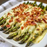 Keto Baked Au Gratin Asparagus