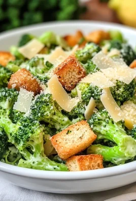 Keto Caesar Broccoli Salad
