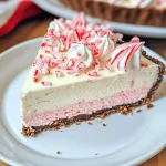 Keto Candy Cane Cheesecake
