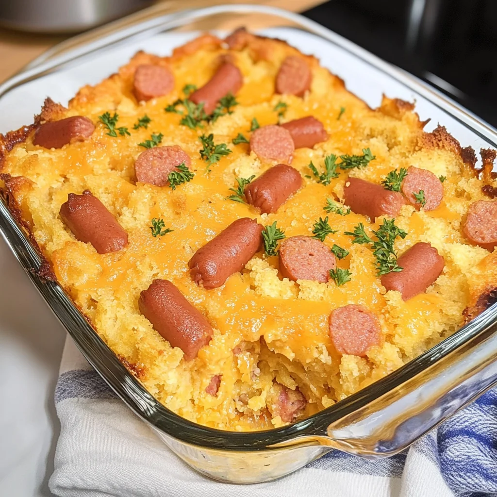 Keto Hot Dog Casserole