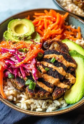 Korean Veggie Burger Bowls