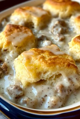 Lazy Biscuits & Gravy Breakfast Casserole
