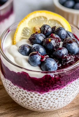 Lemon Blueberry Chia Pudding