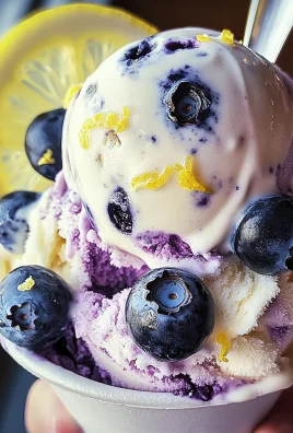 Lemon Blueberry Ice Cream