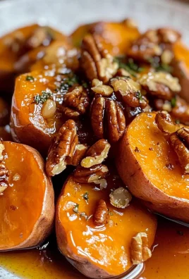 Maple Walnut Roasted Sweet Potatoes with Pecan Topping Recipe