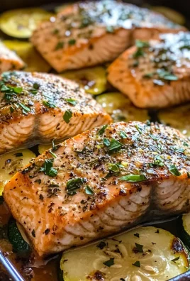 One Pan Lemon Herb Salmon and Zucchini