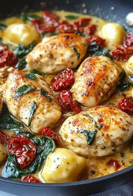 One Skillet Sun-Dried Tomato Chicken and Gnocchi