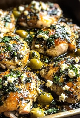Oven Roasted Garlic Butter Chicken with Lemon Olive Dressing