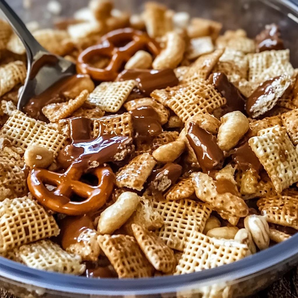 Ridiculously Addicting Toffee Chex Mix Recipe