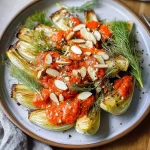 Roasted Fennel with Red Pepper-Horseradish Sauce
