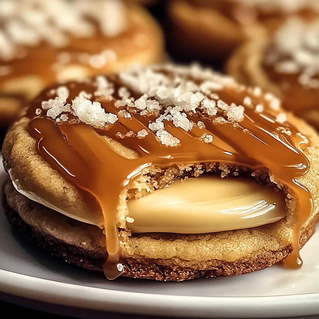 Salted Caramel Cheesecake Cookies