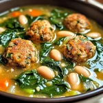 Spinach and White Bean Meatball Soup