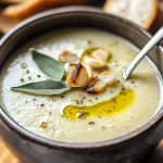 Velvety Country French Garlic Soup