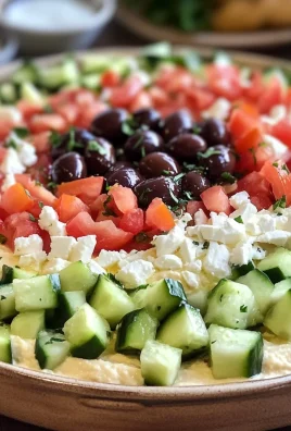 7 Layer Greek Hummus Dip