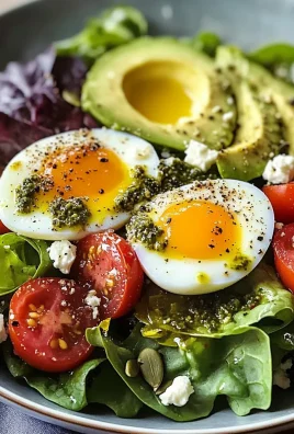 Breakfast Salad with Egg & Salsa Verde Vinaigrette