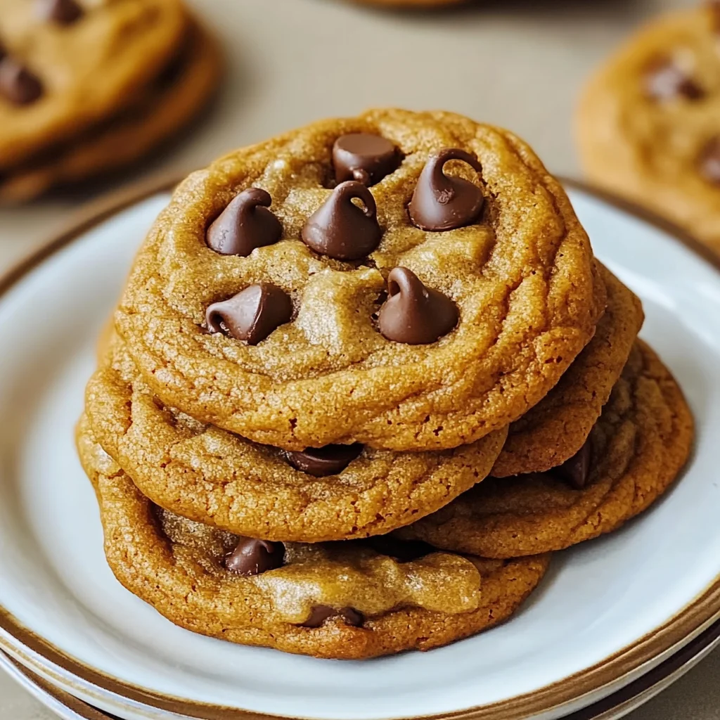 Brown Butter Pumpkin Chocolate Chip Cookies