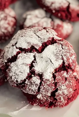Chewy Red Velvet Crinkle Cookies with Cake Mix