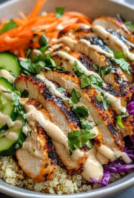 Chicken Quinoa Bowl with Coconut Lime Drizzle