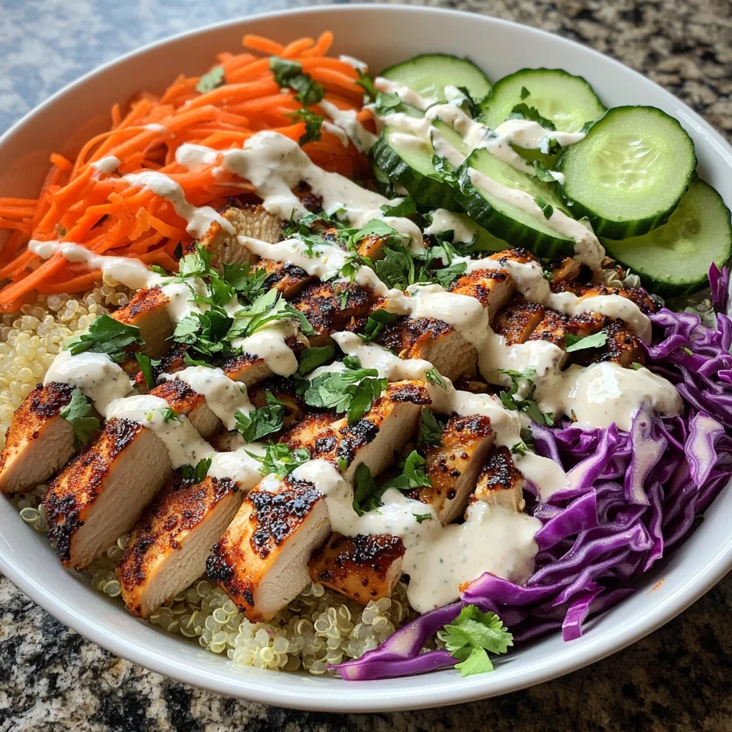 Chicken Quinoa Bowl with Coconut Lime Drizzle image 2