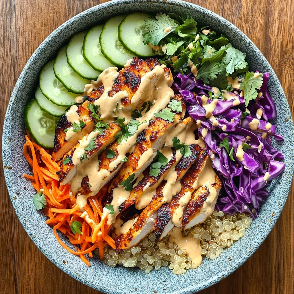 Chicken Quinoa Bowl with Coconut Lime Drizzle image 4