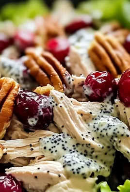 Cranberry Pecan Chicken Salad with Poppy Seed Dressing